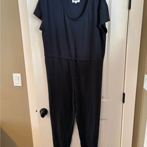 NWOT Madewell MWL Black Breeze Drawstring Jumpsuit